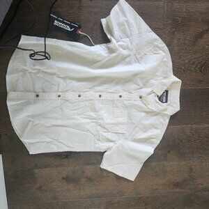 White Mountain Khaki Short Sleeve Button (Large)